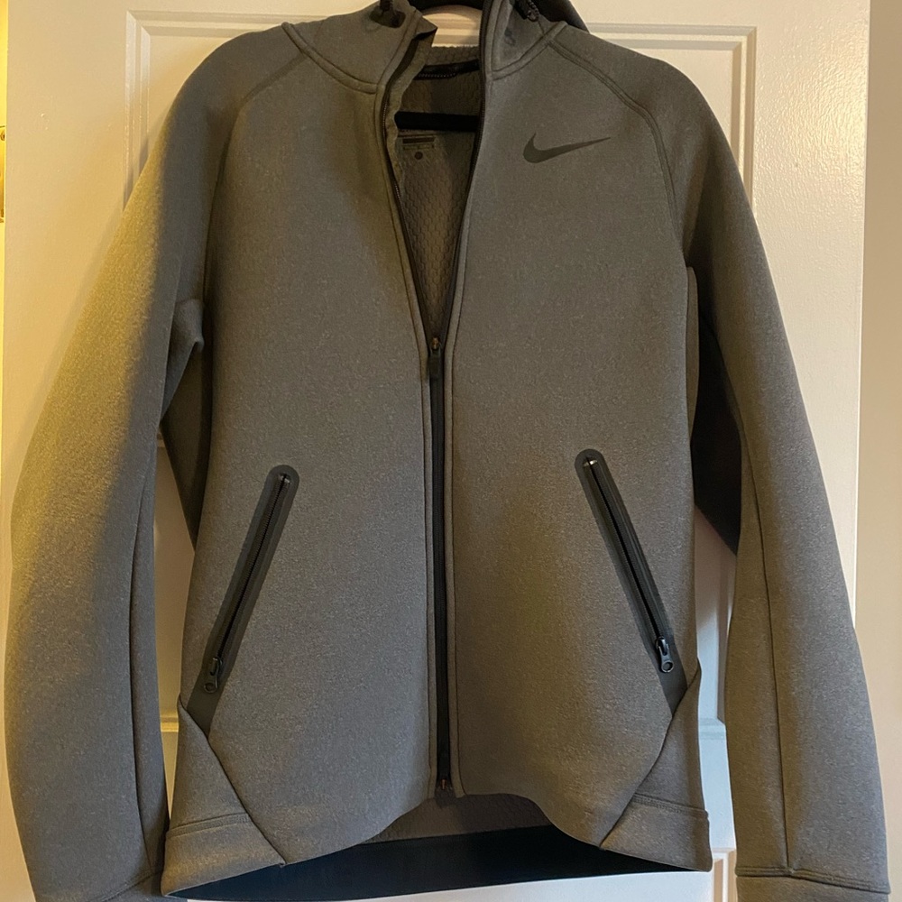 Mens Medium Grey Nike Therma-Fit Jacket